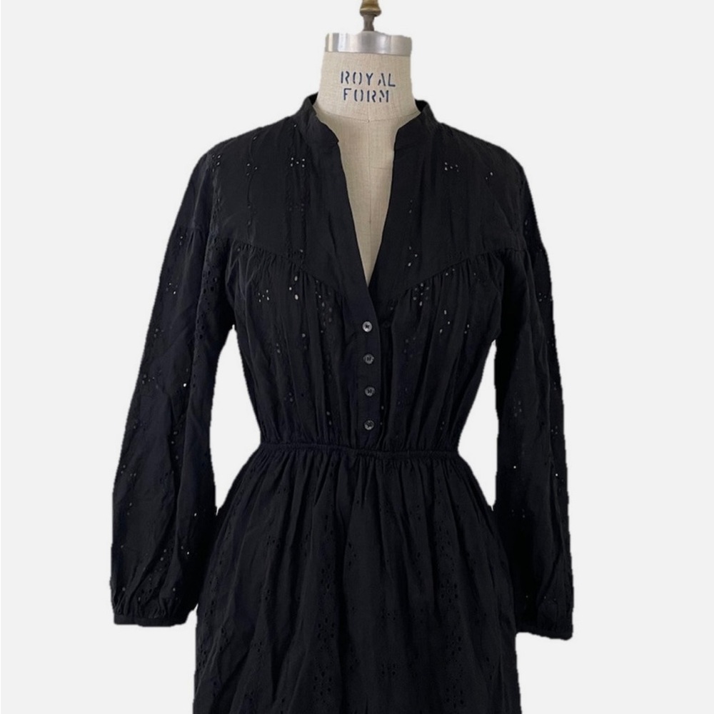 NWT ZARA XL black eyelet dress - Picture 4 of 6